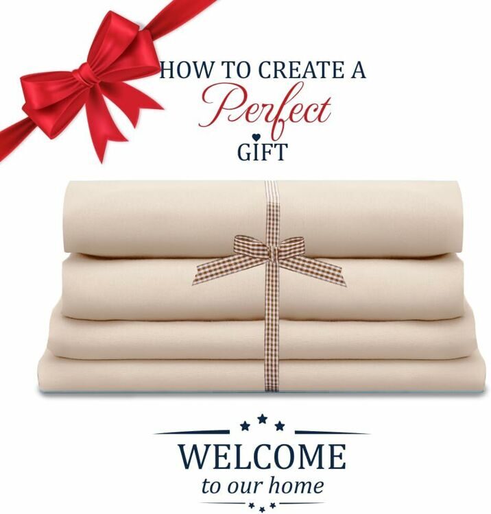 Queen Size 4 Piece Sheet Set Embroidery -Hotel Luxury Bed Linen for Women & Men - Deep Pockets, Easy-Fit, Soft & Wrinkle Free Sheets – Beige and White Stripe